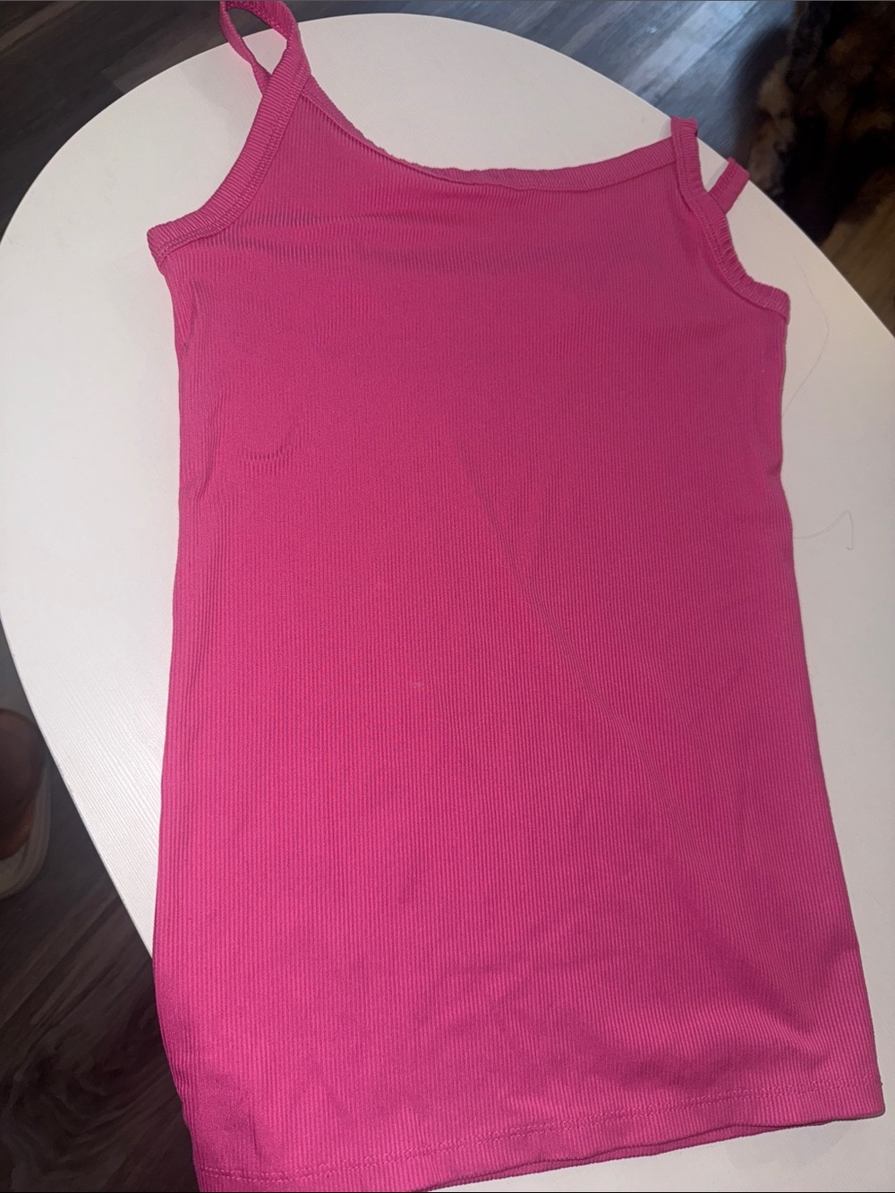Women's Hot Pink Ribbed Camisole Tank Top - Classic Staple